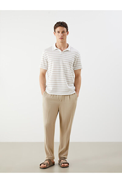 LC Waikiki تي شيرت مخطط بياقة بولو للرجال