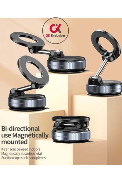 QK Exclusives Car Phone Holder - 360° Adjustable Car Phone Mount - Rotatable ...