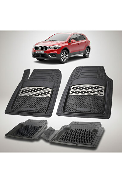 TEAMCAR Πατάκια συμβατά με Suzuki SX4 S-Cross 2013-σήμερα | Ασημί