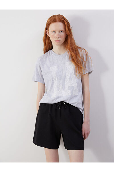 LC Waikiki Peak New Season Crew Neck Embroidered Women's T-Shirt