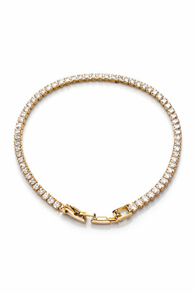 Chic Glamour Gold Bracelet With Zirconia Crystals