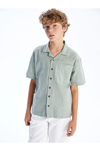 LC Waikiki Özmarka Нова колекция Основна къса ръкавна риза за момчета