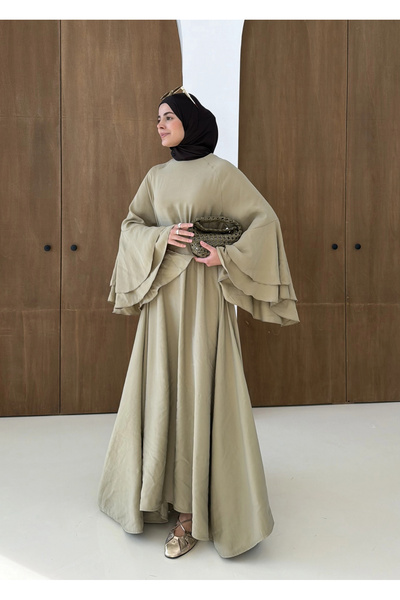 MODA AKSA 5024 GENİŞ KOL ELBİSE ÇAĞLA