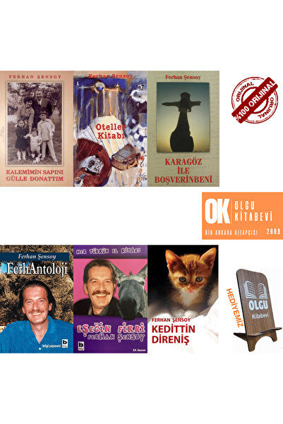 Bilgi Yayınevi Ferhan Şensoy 6 kitap/ FerhAntoloji - Kalemimin Sapını Gülle D...