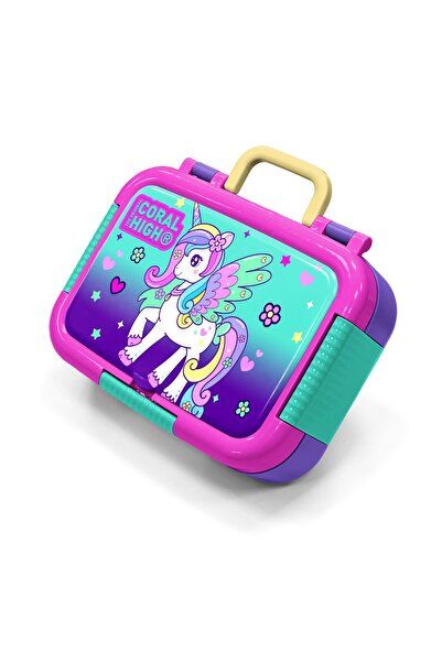 Coral High Παιδικό μοβ δοχείο φαγητού από ανοξείδωτο ατσάλι με μοτίβο μονόκερ...