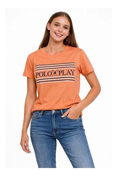 poloplay Ladies Graphic T-shirt -ORANGE
