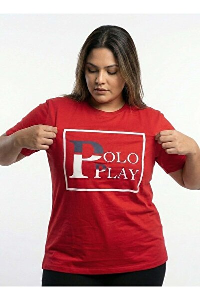 poloplay Ladies Graphic T-shirt -RED
