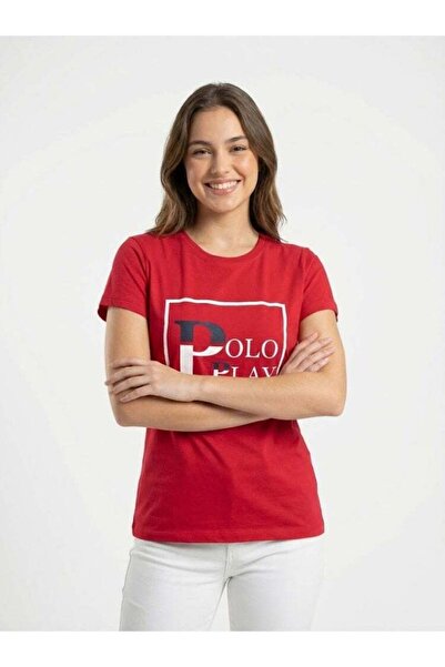 poloplay Girls Graphic T-shirt -RED