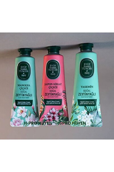 Eyüp Sabri Tuncer Flower Series Hand and Body Creams, 50 ml X 3 Pcs, H-Pro Hy...