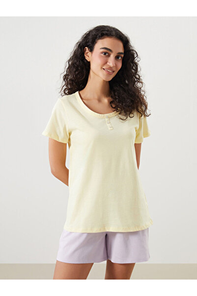 LC Waikiki Özmarka New Season Crew Neck Women's Pajama Top