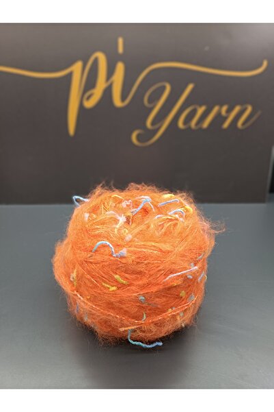 Pİ Yarn Design Hand Knitting Yarn Orange 500Gr