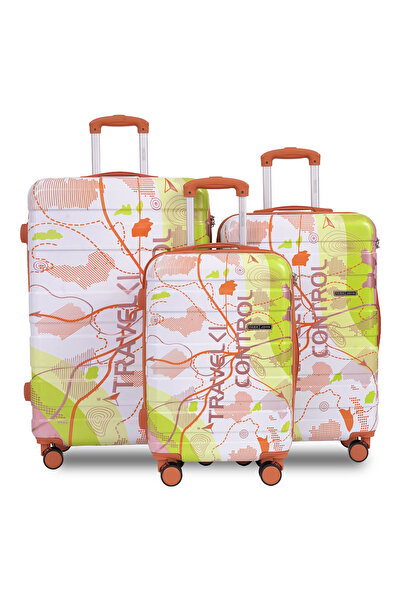 PARAJOHN Roveon 3PC ABS+PC Luggage Set with 8 Wheels Trolley