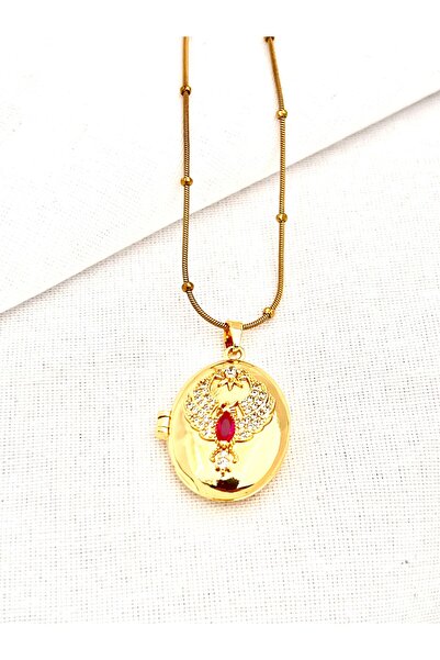 Siya Silver Altın Kaplama Kapaklı Açılır Çelik Madalyon Kolye – İçine Fotoğra...