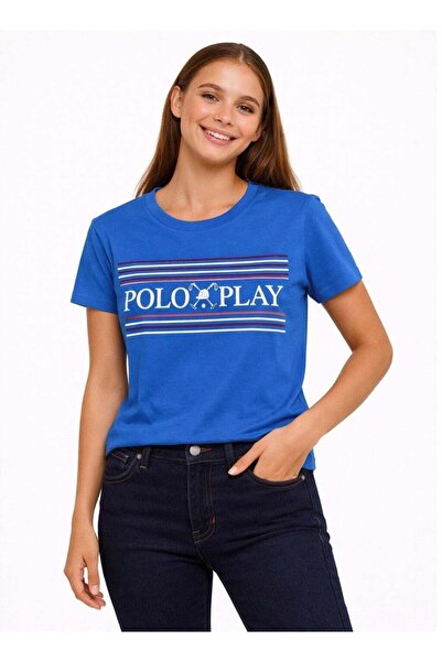 poloplay Ladies Graphic T-shirt -ROYAL BLUE