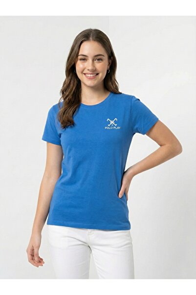 poloplay Ladies Graphic T-shirt -ROYAL BLUE