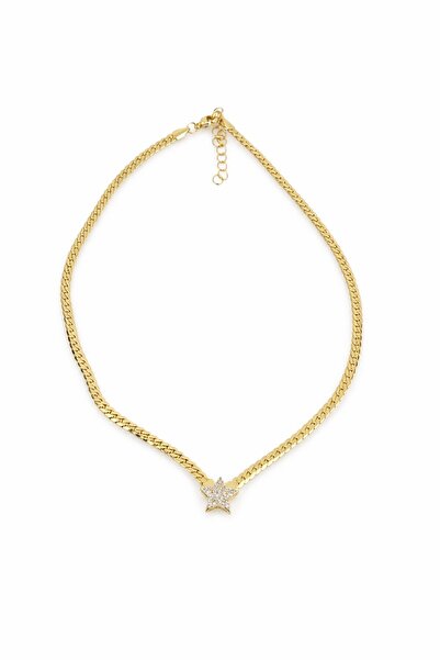 Sacha Accessories Star Figured Flat Chain Necklace
