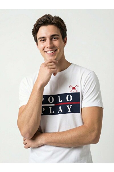 poloplay Boys Graphic T-shirt -WHITE
