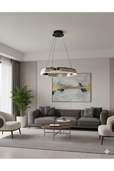 LİGHT HOUSE Modern Tek Daire 6 Spotlu Salon Avizesi