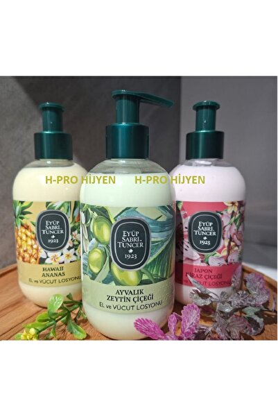 Eyüp Sabri Tuncer Hand and Body Lotions 280 ml X 3 Pieces, H-Pro Hygiene Market