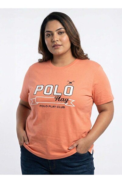 poloplay Ladies Graphic T-shirt -ORANGE