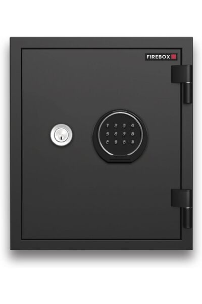 Firebox FB-125OMBK Fireproof Safe - 60-Minute Certified Fire Protection, 25L ...