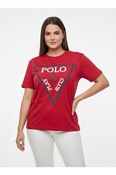 poloplay Ladies Graphic T-shirt -RED