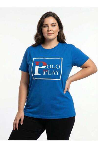 poloplay Ladies Graphic T-shirt -ROYAL BLUE