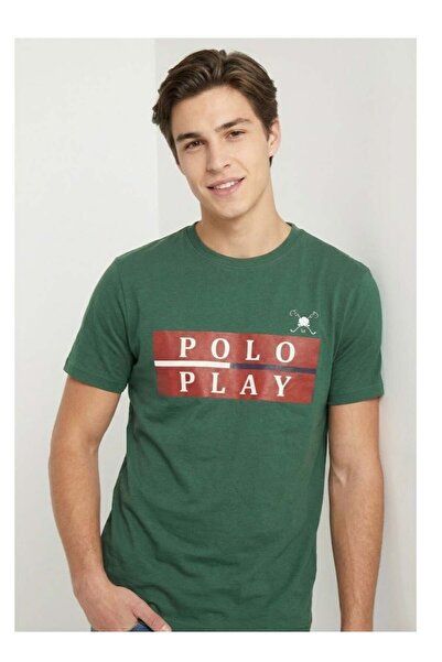 poloplay Mens Graphic T-shirt -GREEN