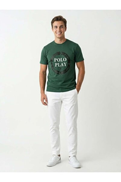 poloplay Mens Graphic T-shirt -GREEN