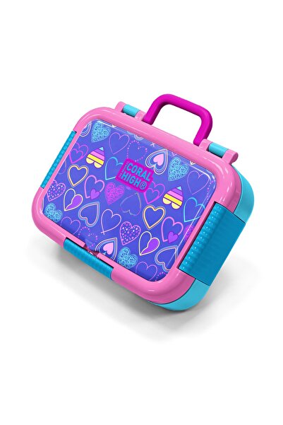 Coral High Παιδικό κουτί φαγητού από ανοξείδωτο ατσάλι με μοτίβο καρδιάς σε α...