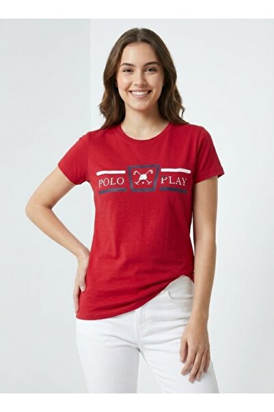 poloplay Girls Graphic T-shirt -RED