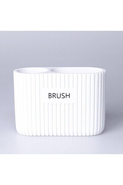 By Selim Selim Αυλακωτή Θήκη Οδοντόβουρτσας Διπλή Λευκή 175BYZ45RS