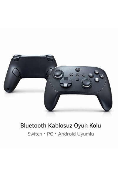 VOOKA Kablosuz Switch Uyumlu Oyun Kolu Bluetooth Titreşimli Ergonomik Gamepad...