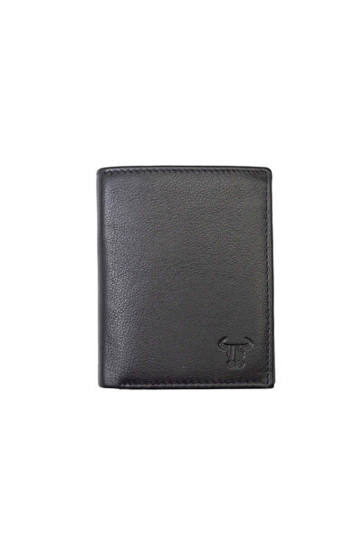 TORO NERO Men's wallet made of genuine leather Ryan, black, RFID protection -...