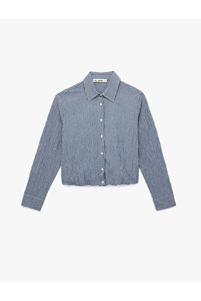 Koton Buttoned Comfortable Fit Long Sleeve Classic Collar Checkered Shirt