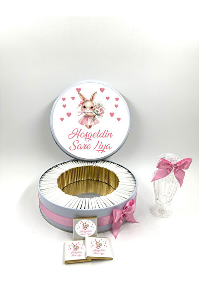 Tuna Chocolate Çikolata & Hediyelik 100 Adet İsme Özel Bebek Çikolatası