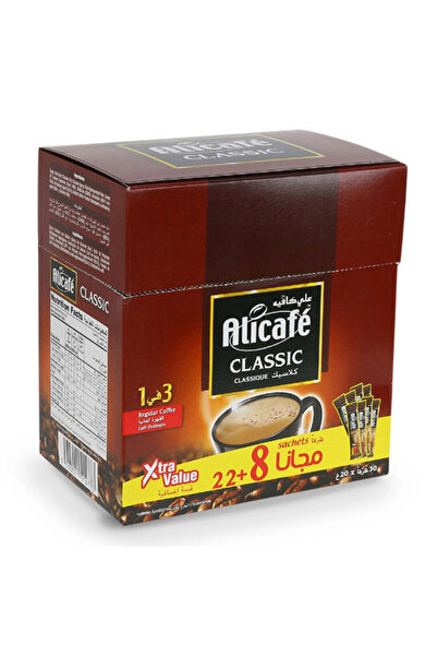 ALICAFE علبة كلاسيكية 3 في 1، 22 + 8 × 20 غرام
