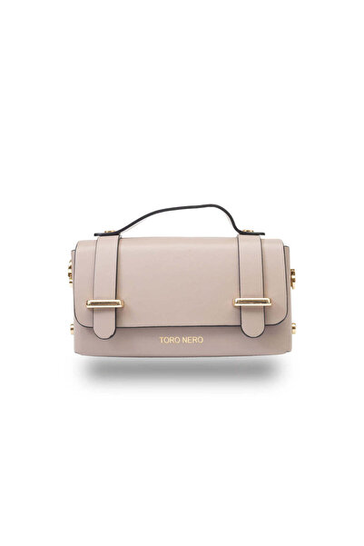 TORO NERO Women's pale pink genuine leather bag Natalia