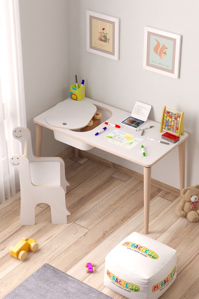 pazarauygun Çocuk Oyun Etkinlik Çalışma Masası Ve Sandalye, Aktivite Masası 9...