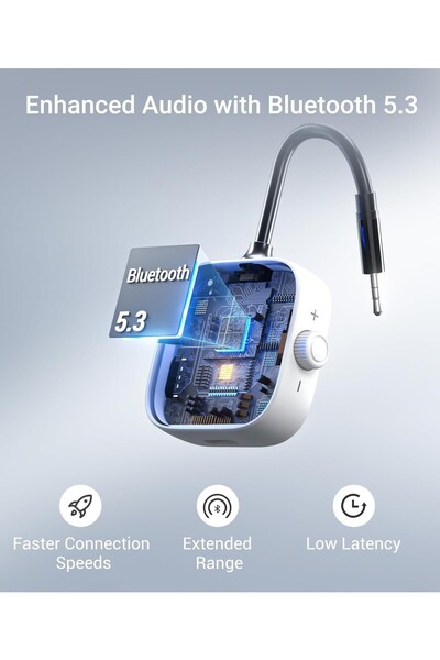 SYNTECH Bluetooth 5.4 Uçak Verici & Alıcı Adaptör, Çift Kulaklık Destekli B10...