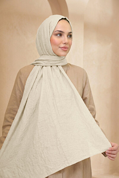 Armine Soft Voile Shawl - 61 - Sand Beige