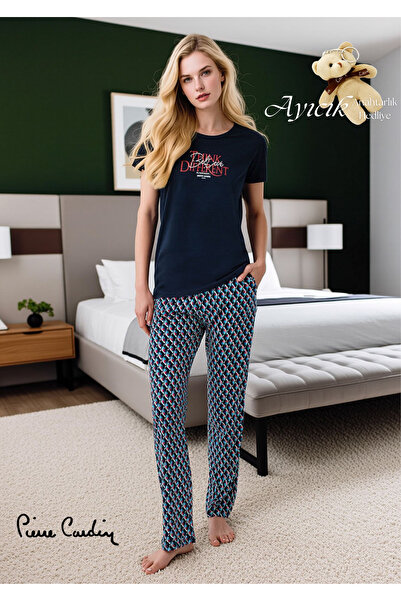 Pierre Cardin Set de pijamale pentru femei cu model, pentru purtat acasă - Ca...