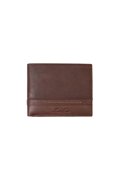TORO NERO Men's wallet made of brown genuine leather Andy, RFID protection
