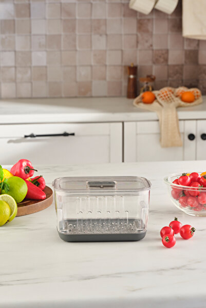 Karaca Citrina Saklama Kabı Antrasit Small 900 ml