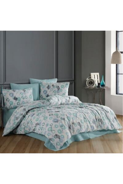 Studio Casa Bubble Marine Studio Casa double bed linen, Polycotton, Multicolor