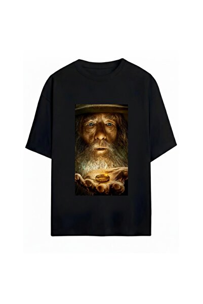 SVART WEAR Μπλουζάκι Oversize Unisex με στάμπα  "Ο Άρχοντας των Δαχτυλιδιών "