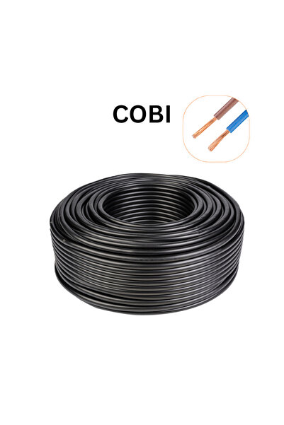 COBI SMART® Electrical cable 2x2.5 mm², 100 m, black, MYYM / H05VV-F –