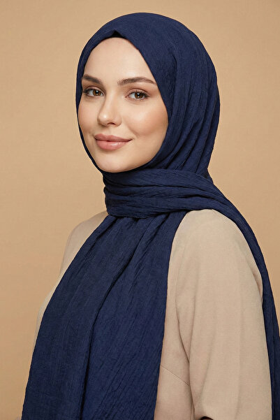 Armine Soft Vual Shawl - 40 - Navy Blue