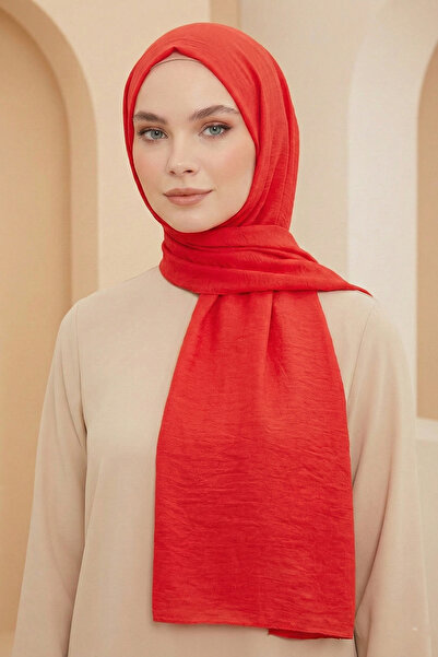 Armine Soft Vual Shawl - 62 - Red