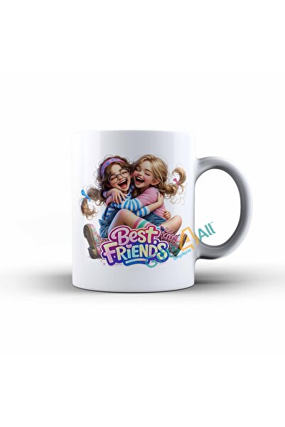 GIFTS4ALL Best Friends Ceramic Mug for Girls, Model 3, Premium Color Design, ...